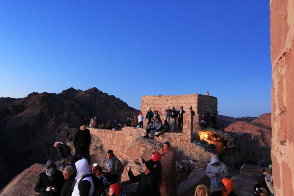 At the peak of Mount Sinai