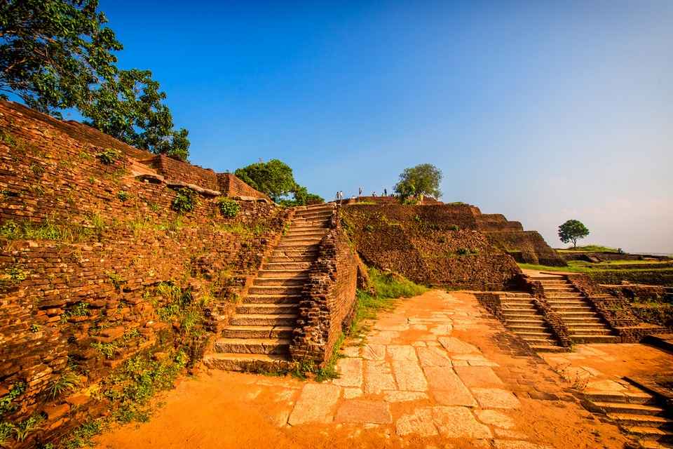 Stairs at Sigiriya Rock Fortress