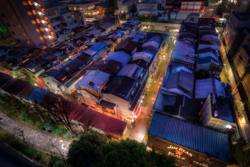 golden gai from above