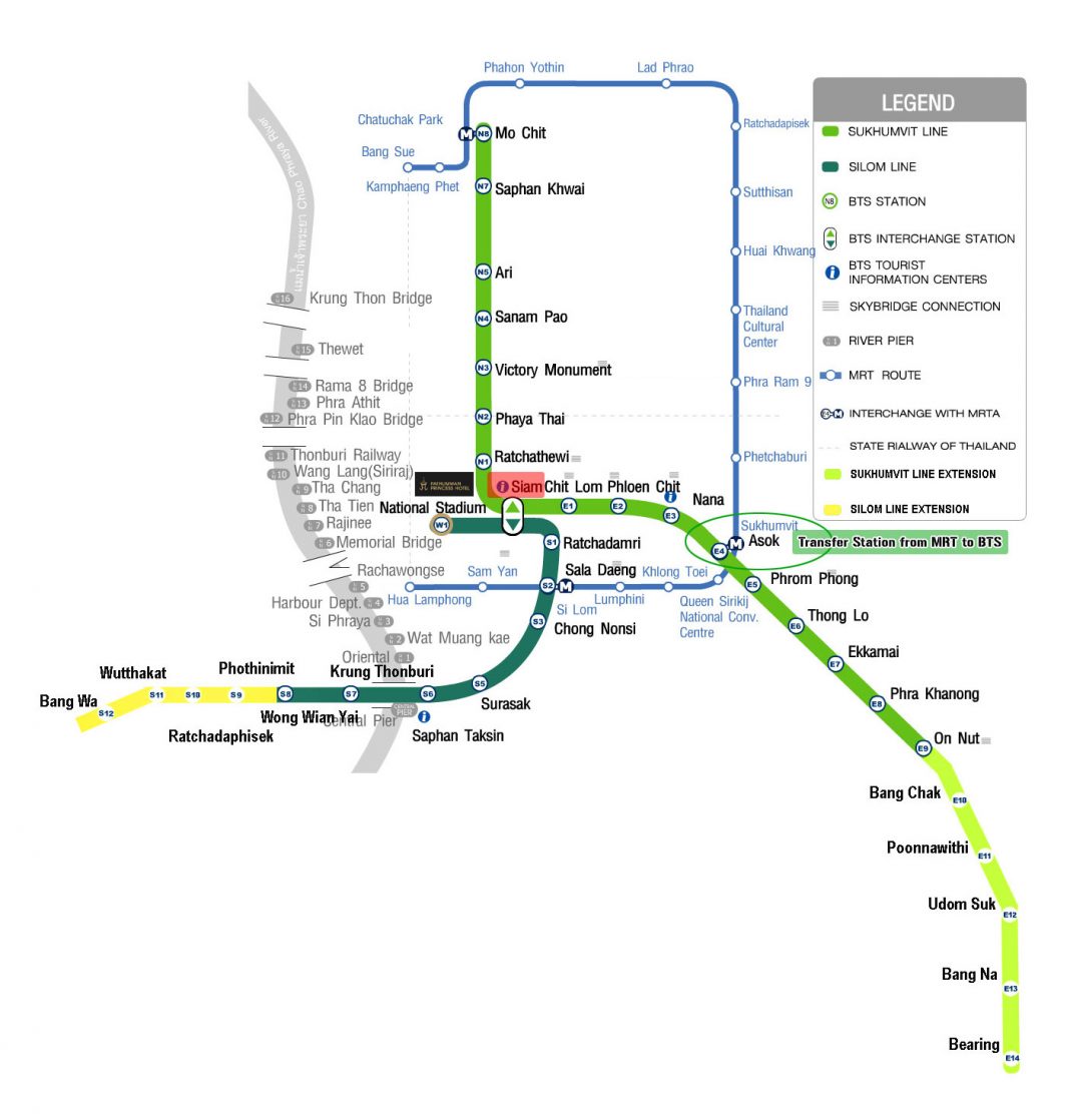 How to get around Bangkok by BTS Bangkok, MRT Bangkok & Bangkok Airport ...