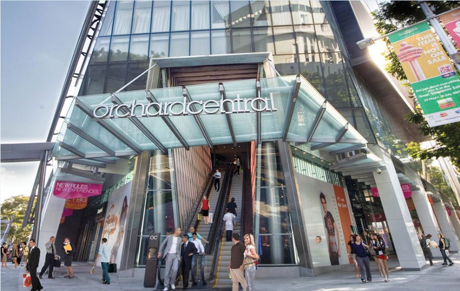 Orchard Central-singapore Image credit: orchard mall singapore blog.