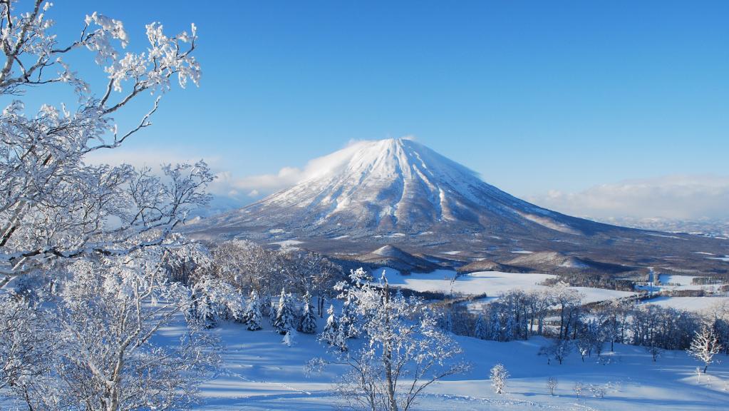 Unusual ski resort worth exploring … the views towards Mt Yotei from Rusutsu.