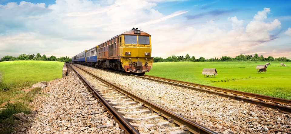 If you love watching the beautiful scenery through the window, take a train to Trang province and then Krabi island.