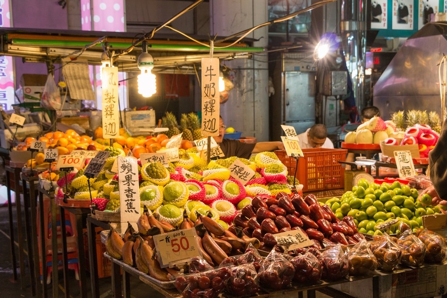 Fruit shop at Ruifeng Night Market, Kaohsiung