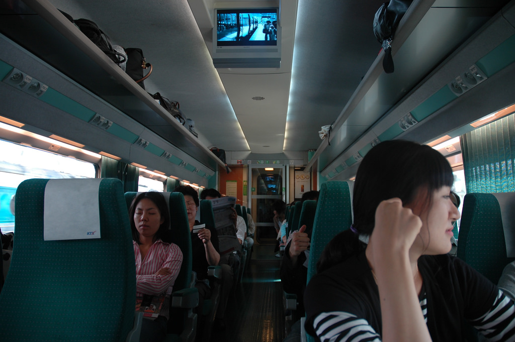 On the KTX to Busan