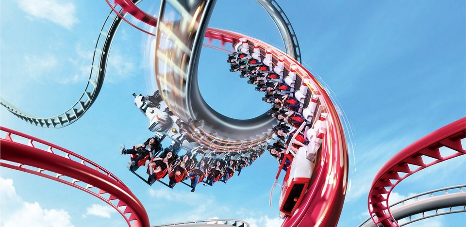 roller coaster at Universal Studios Singapore3