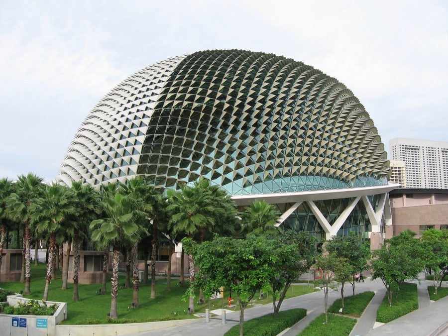 Spiky “Durian” Roof of Singaporean Theatre