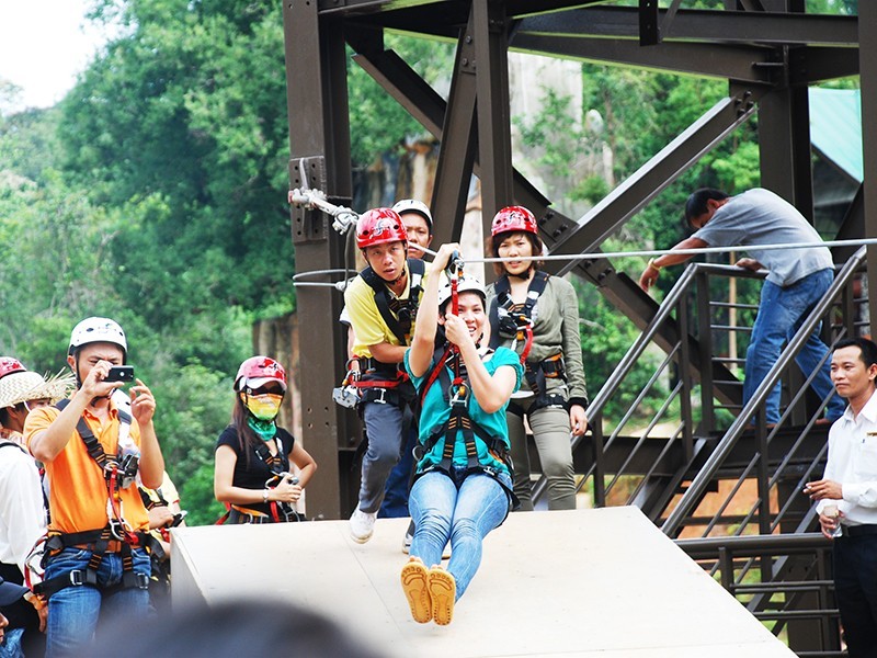 zip lineMadagui Forest – Lam Dong7
