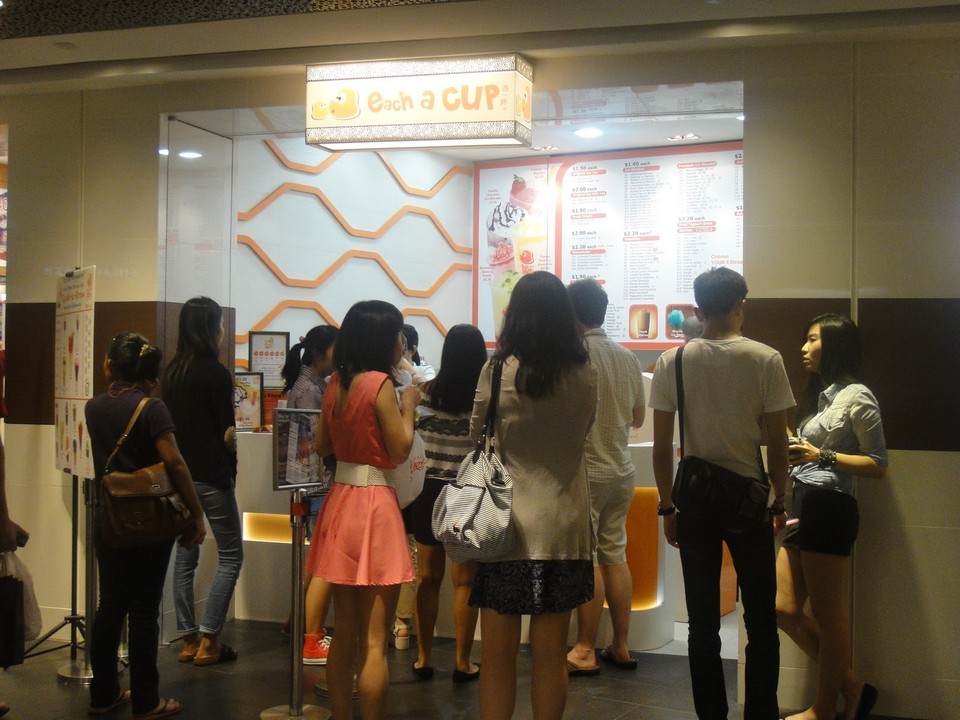 Each-A-Cup kiosk in ION Orchard