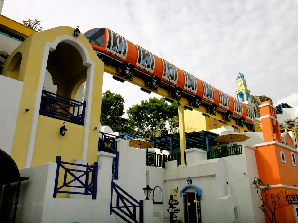 Monorail at E-da Theme Park Kaohsiung Taiwan
