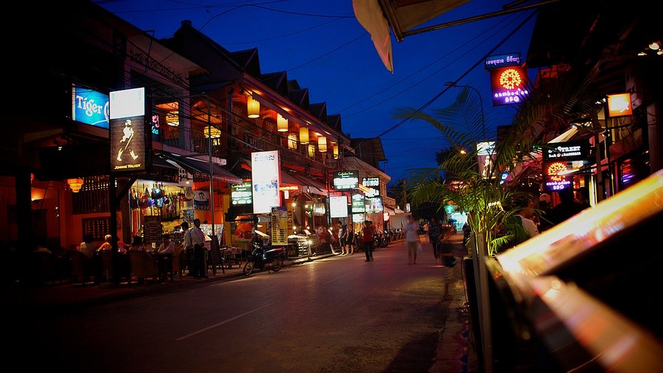 Siem Reap City at night