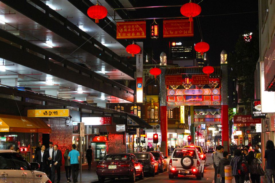 Gateway to Chinatown from Swanston Street