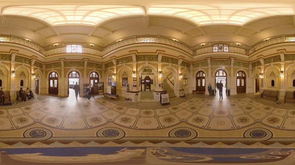 Inside Flinders Street Station