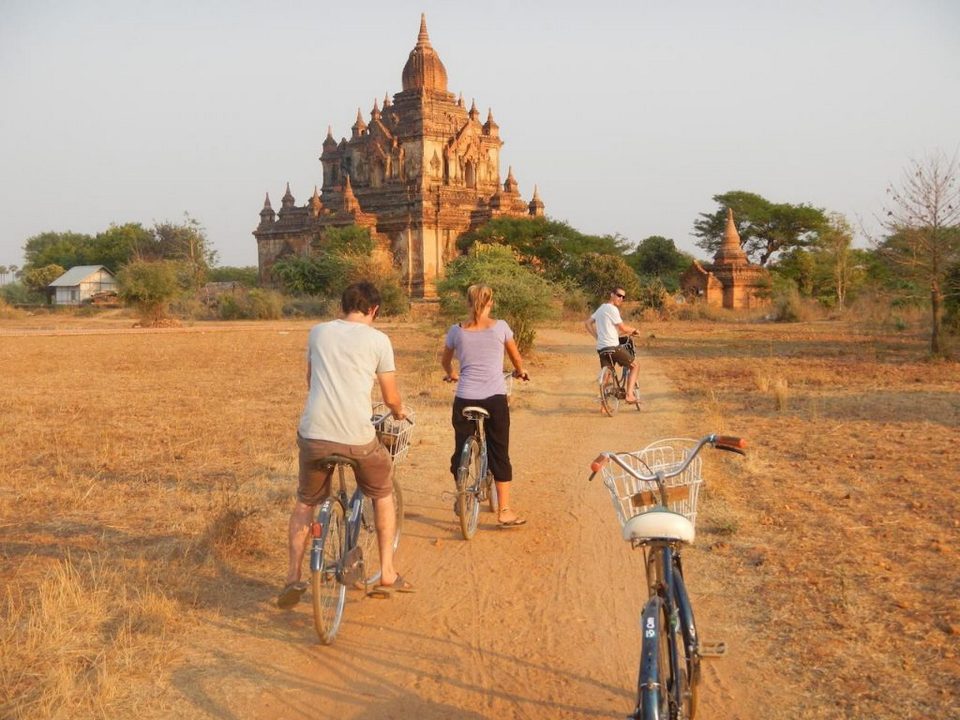 Cycling around Bagan