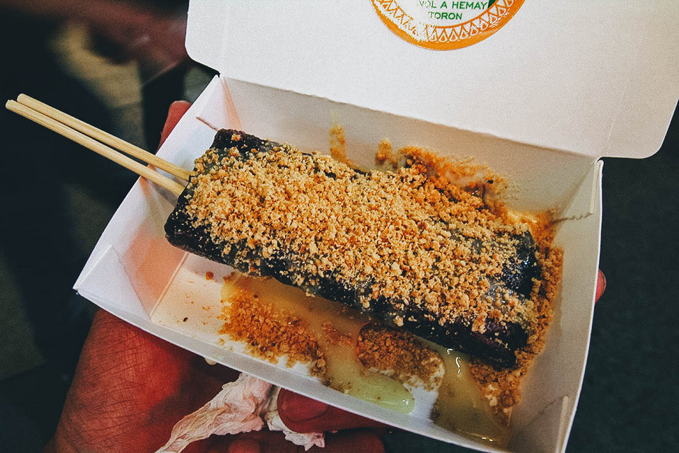 Freshly grilled Taiwanese Mochi in Cheese