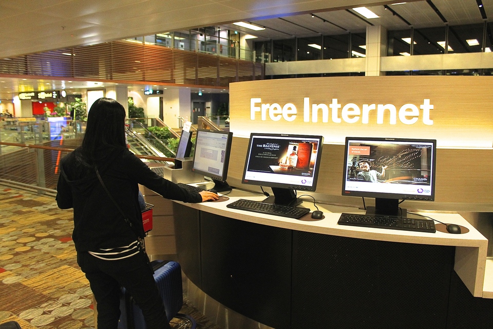 How to get free wifi at Singapore Changi Airport3
