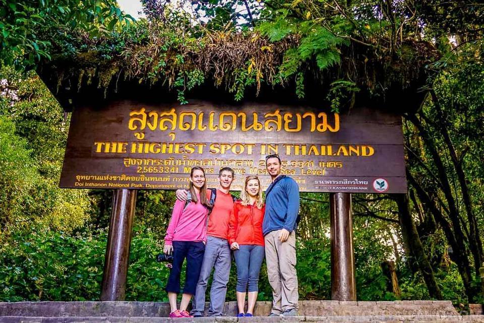 the highest point in thailand The highest spot in Thailand is marked by this signboard4