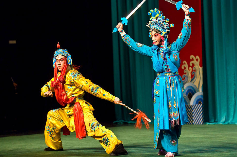 A Chinese opera performance at Taipei Eye