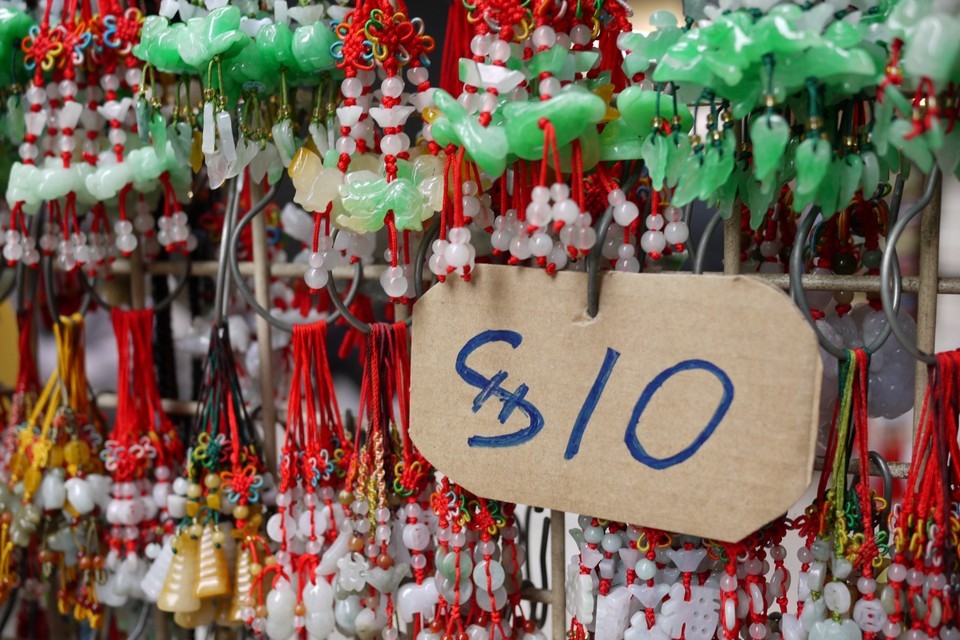 Cheap and knock-off jade jewellery is easy to find in Hong Kong.