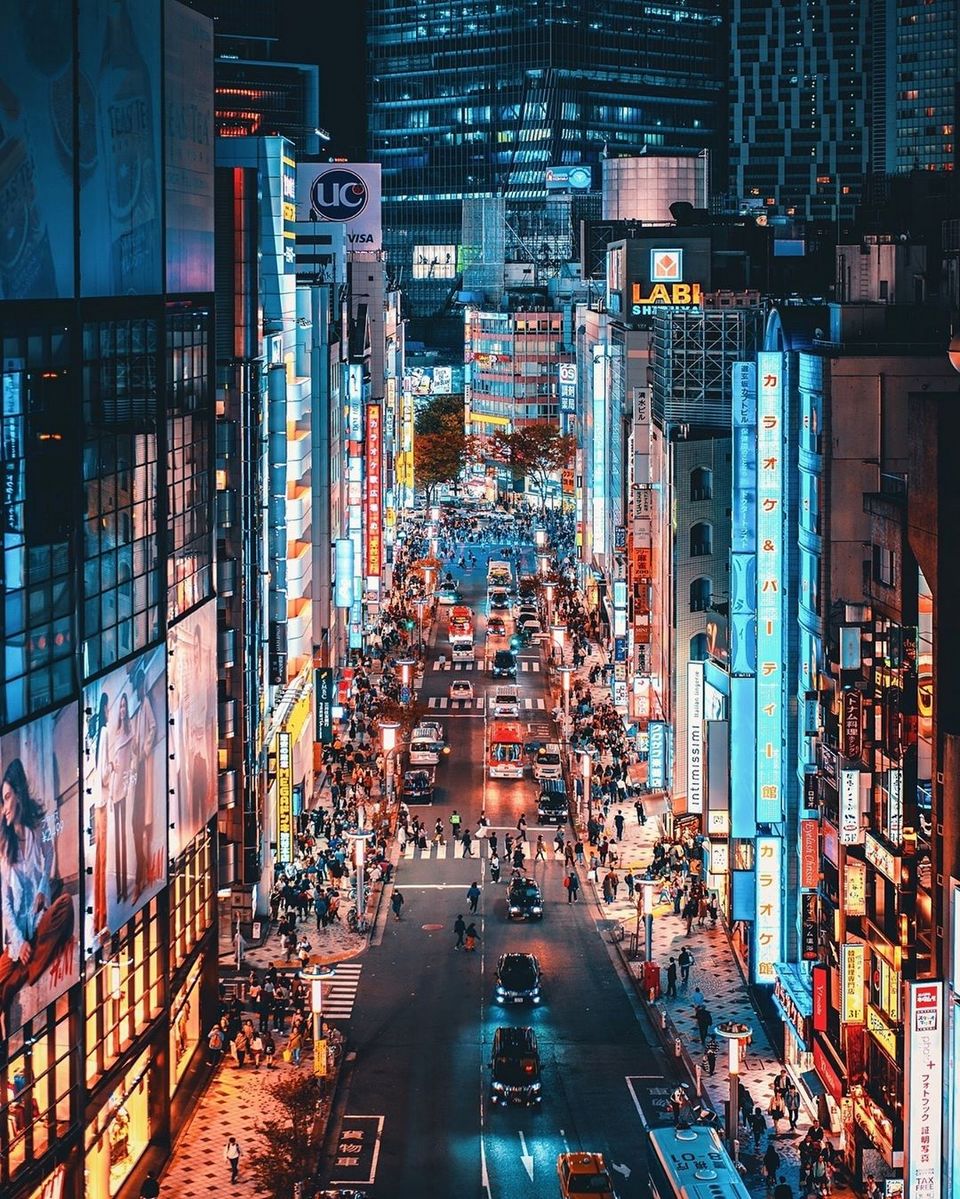 The sleepless streets of Shibuya, Tokyo.