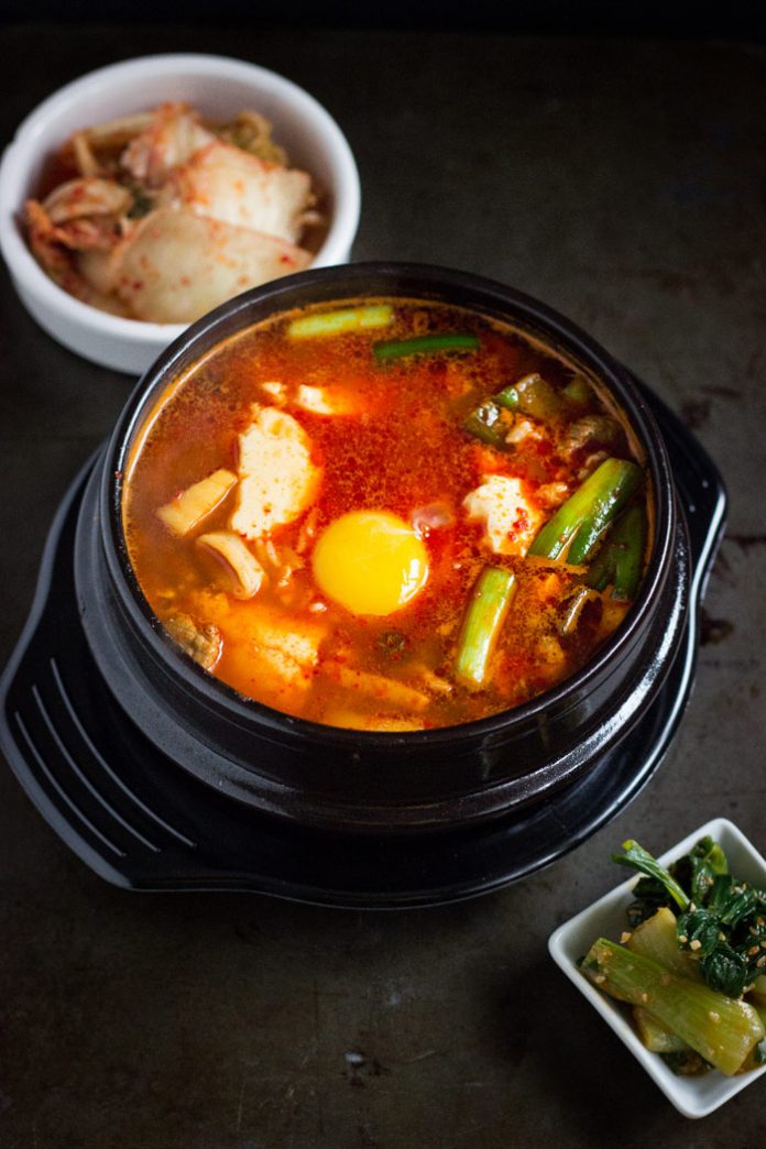 Sundubu-jjigae (Korean Spicy Soft Tofu Stew) (3) - Living + Nomads ...