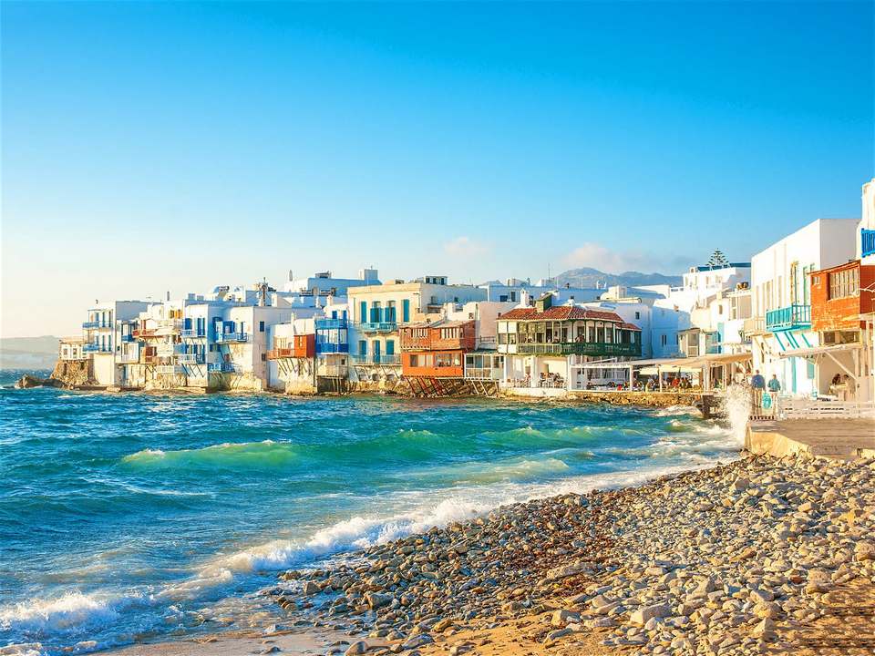 The picturesque Little Venice bay in Mykonos Town © imagIN.gr photography Shutterstock