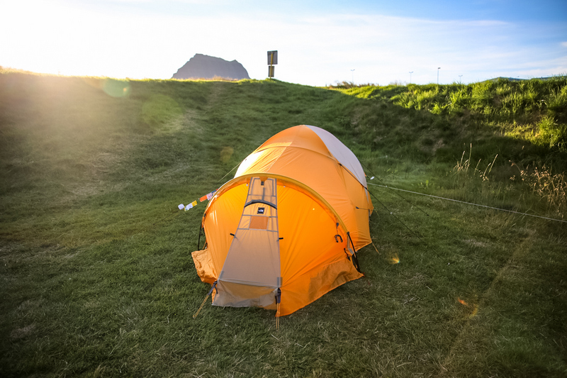 Camping at Mountain 25 Summit, Kirkjufell