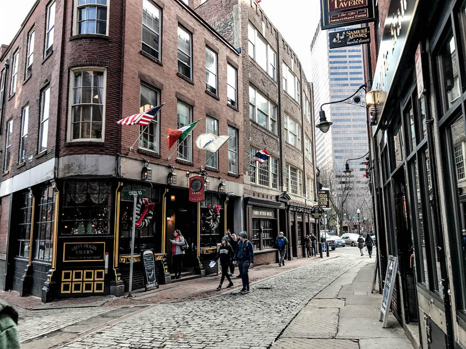 Boston streets and downtown boston travel blog.