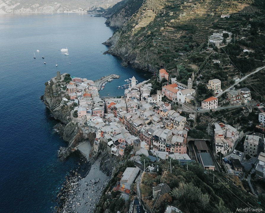 Vernazza aerial view
