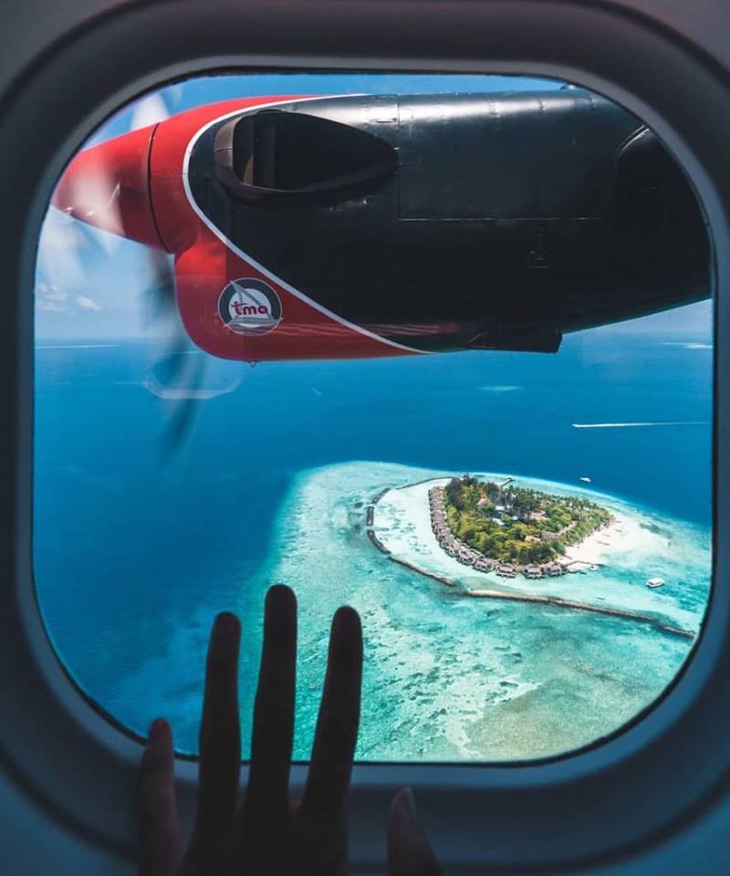 Maldives seen from the Seaplane