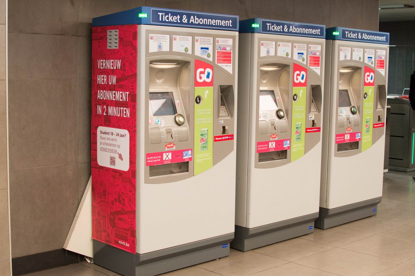 Ticket Machine, Metro, Brussels, Belgium