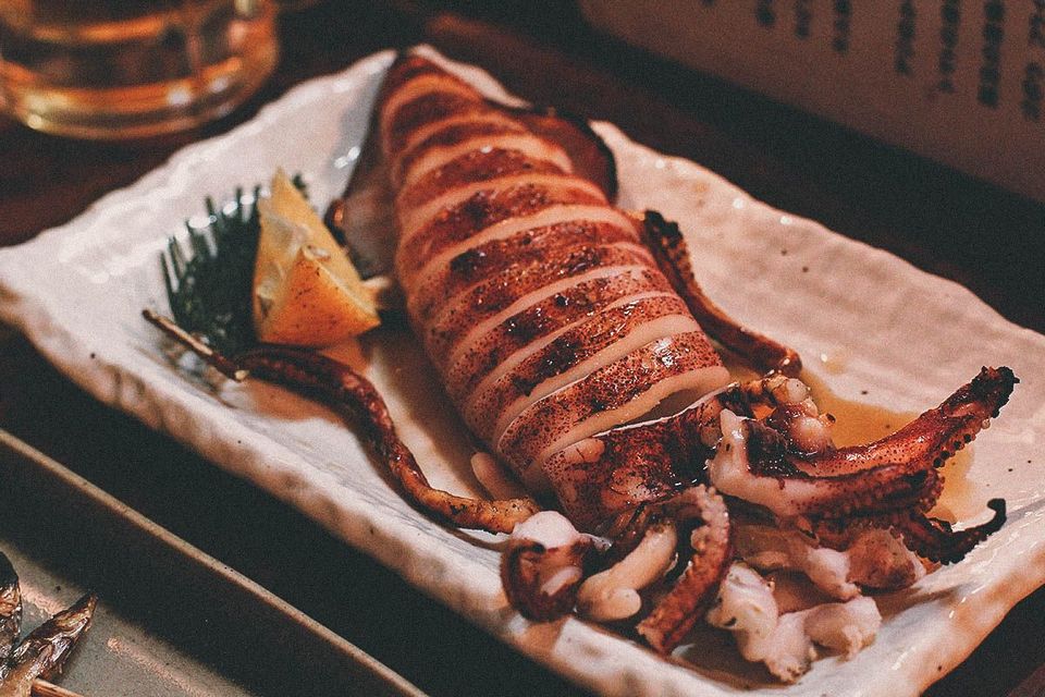 fukuoka cuisine grilled squid