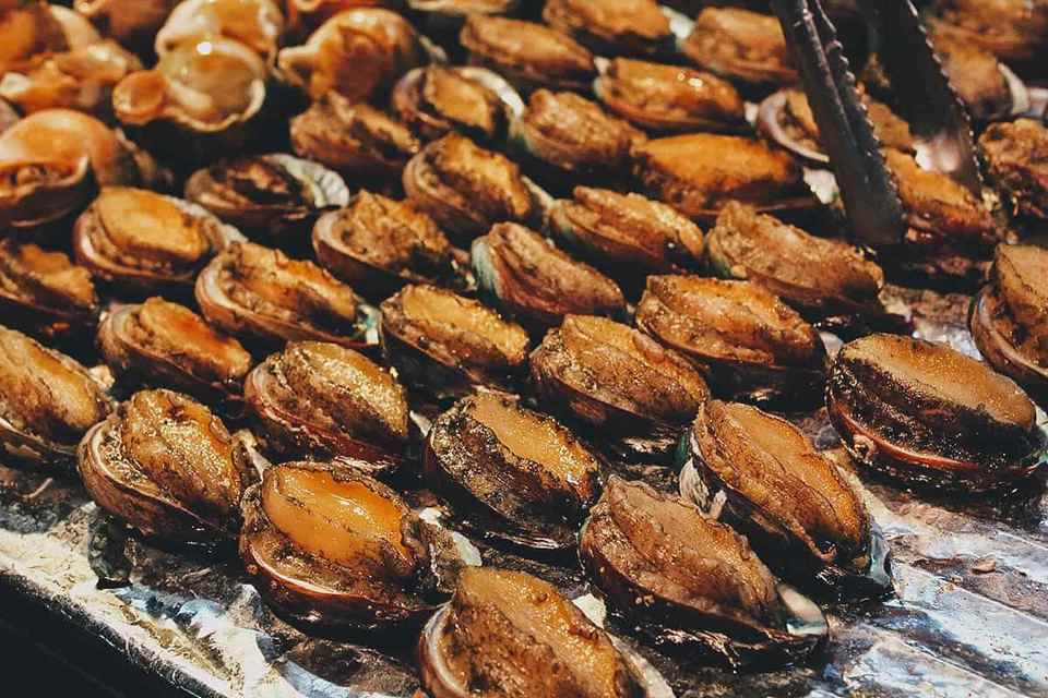 grilled abalone