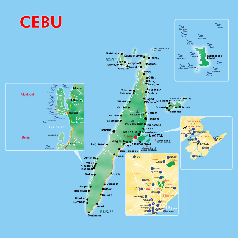 Cebu Tourist Map