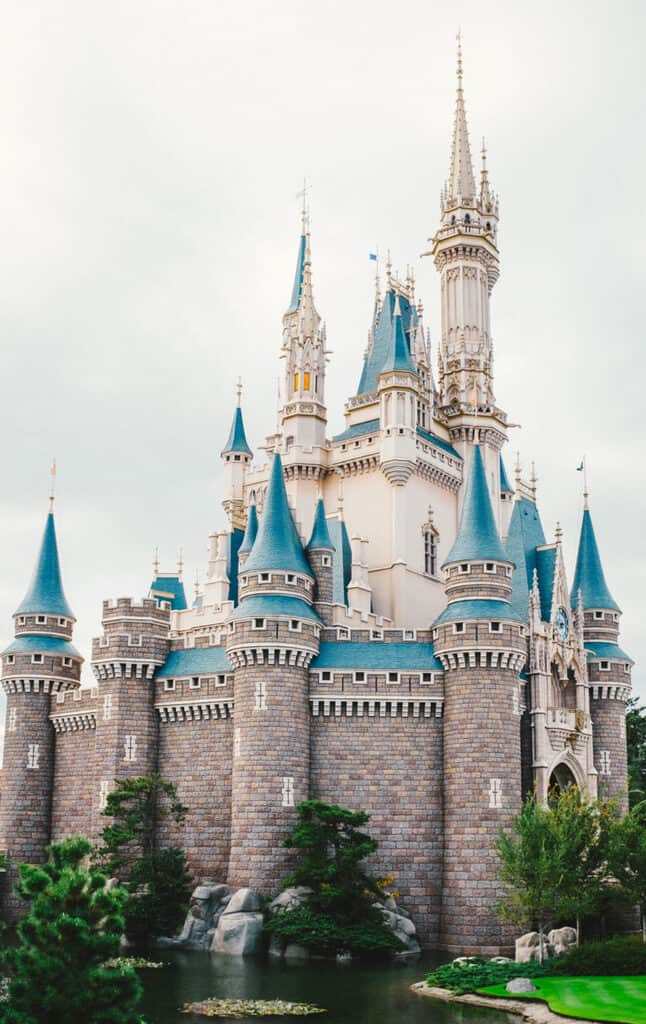 The famous castle of Tokyo Disneyland