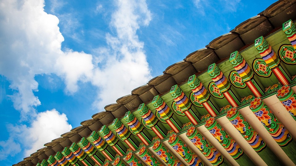 Colorful roof of Huijeongdang Hall