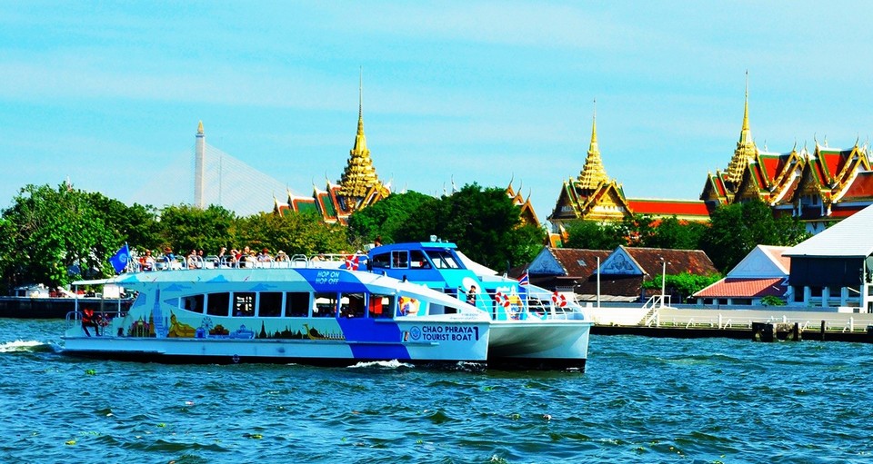 Chao Phraya Hop on hop off boat map