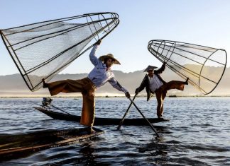 inle myanmar-fishermen