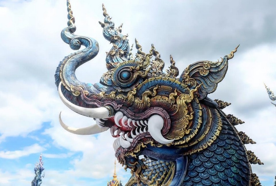 Blue temple, Chiang Rai, Thailand