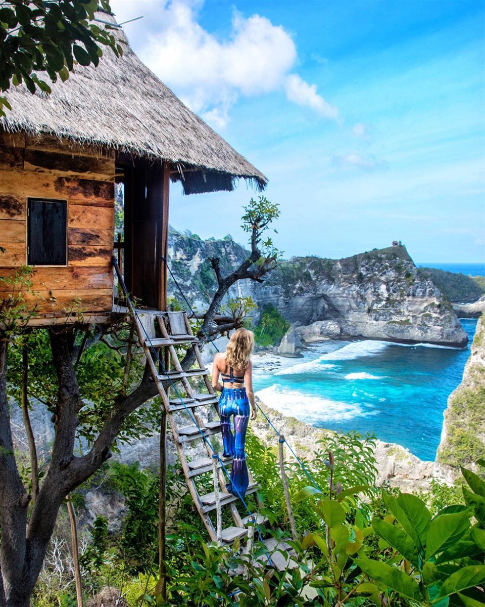 Staying night in the tree house