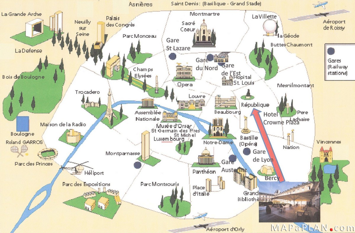 paris map attractions - Living + Nomads – Travel tips, Guides, News ...