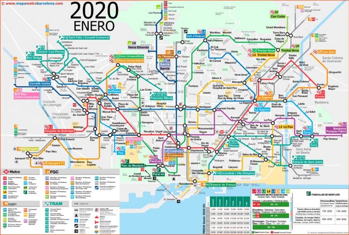 Mapa Metro Barcelona 2020 696x469 