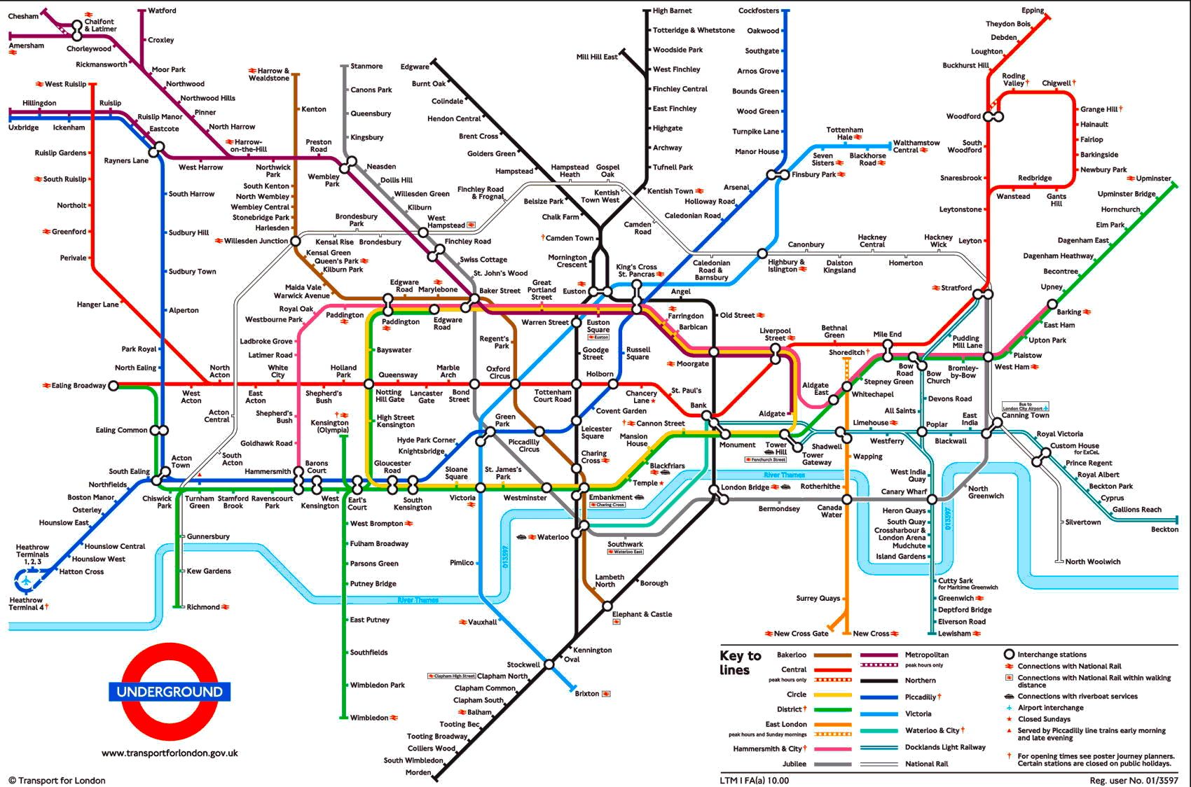 Tube Map London Underground London Underground Map 