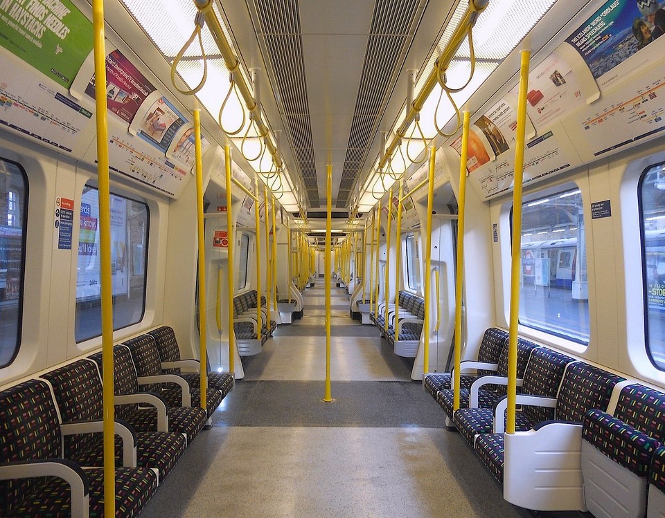 inside london metro train