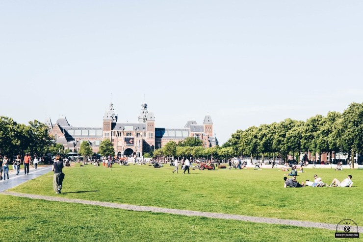 Rijksmuseum Museum view from the park