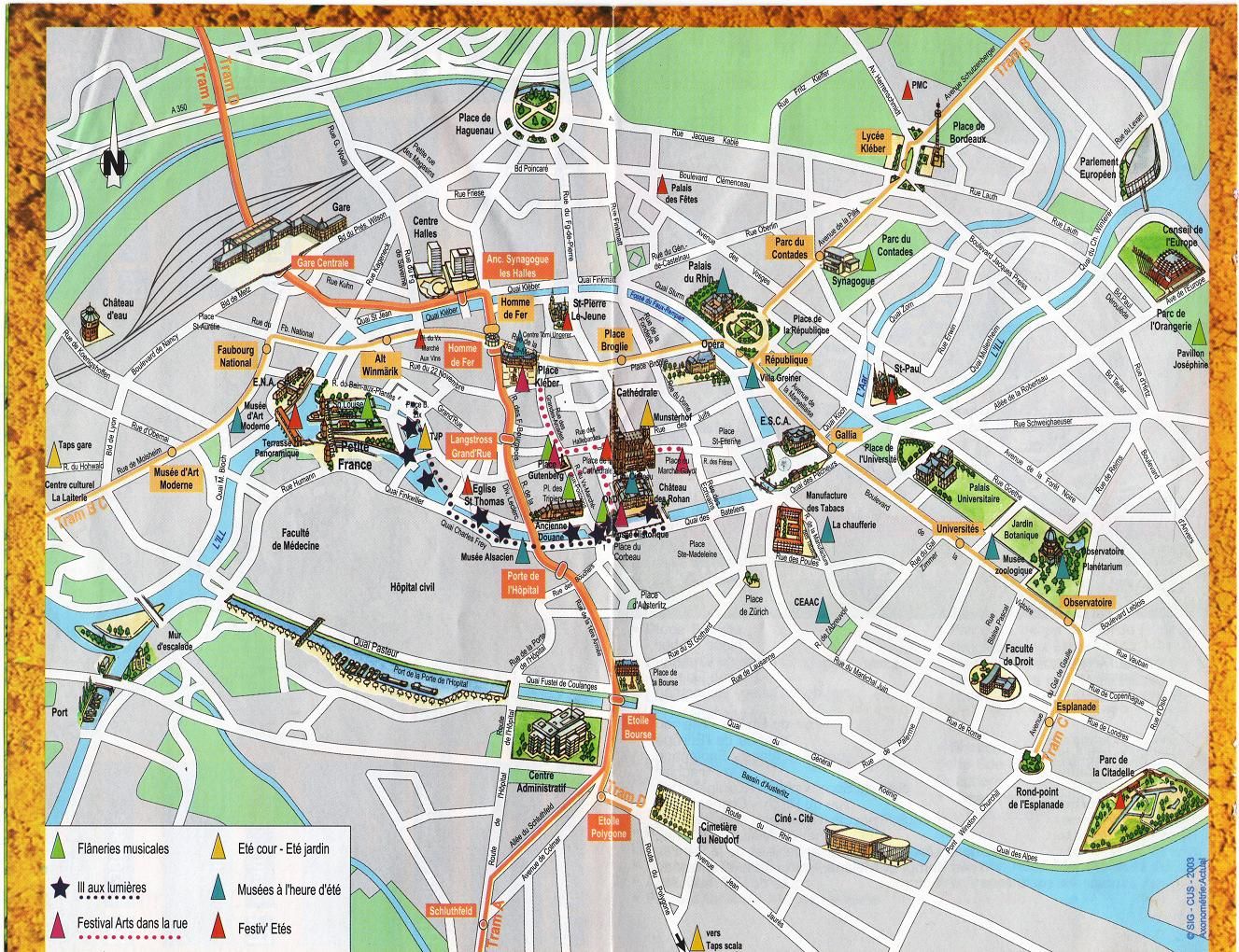 strasbourga attractions map