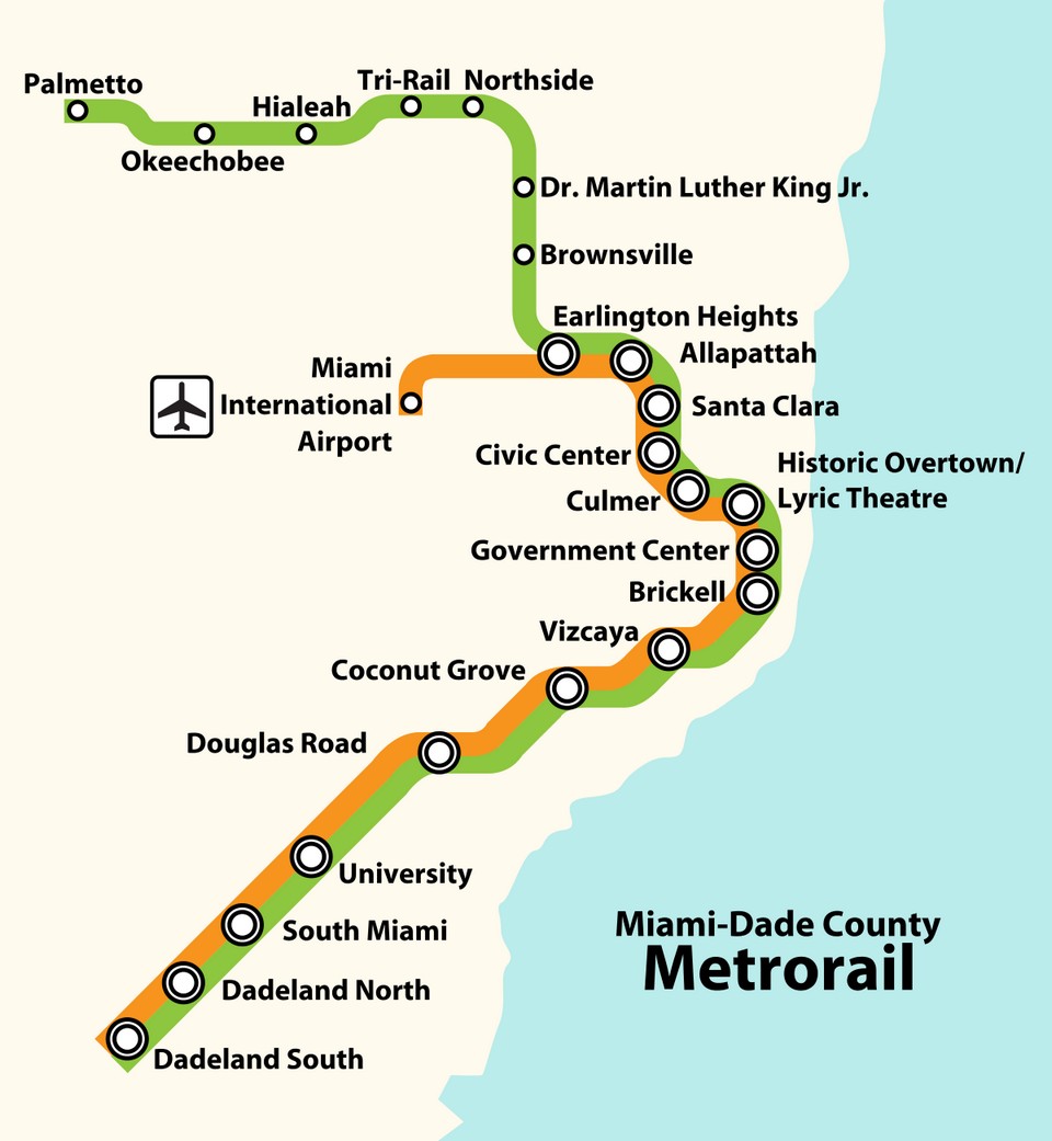 Metrorail_(Miami-Dade_County)_system_map.svg