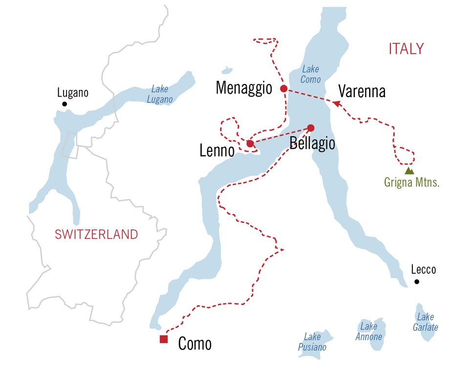 Lake Como Map Living Nomads Travel Tips Guides News Information