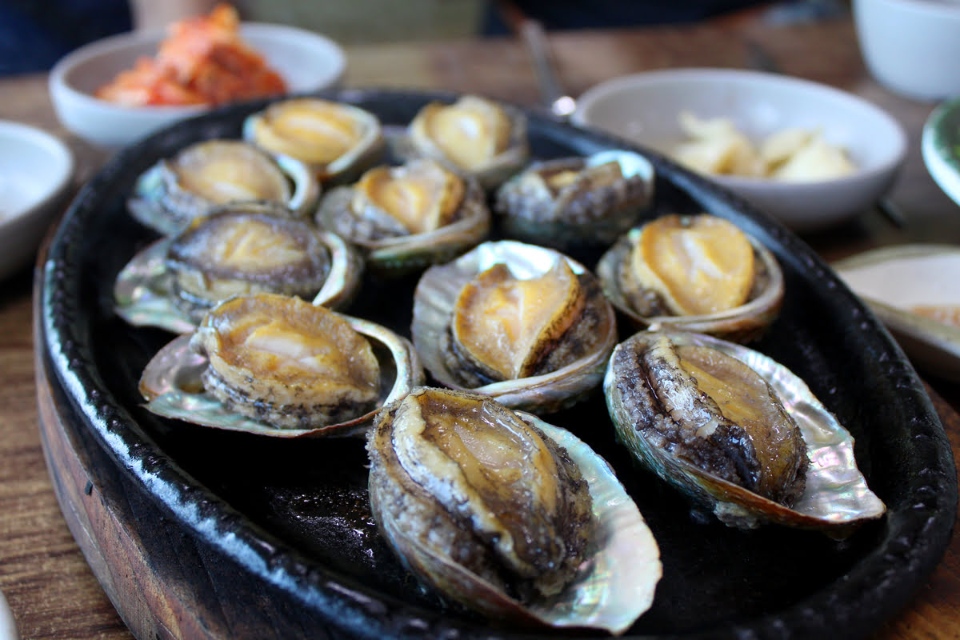 Abalone at Myeongjin Jeonbok restaurant jeju9