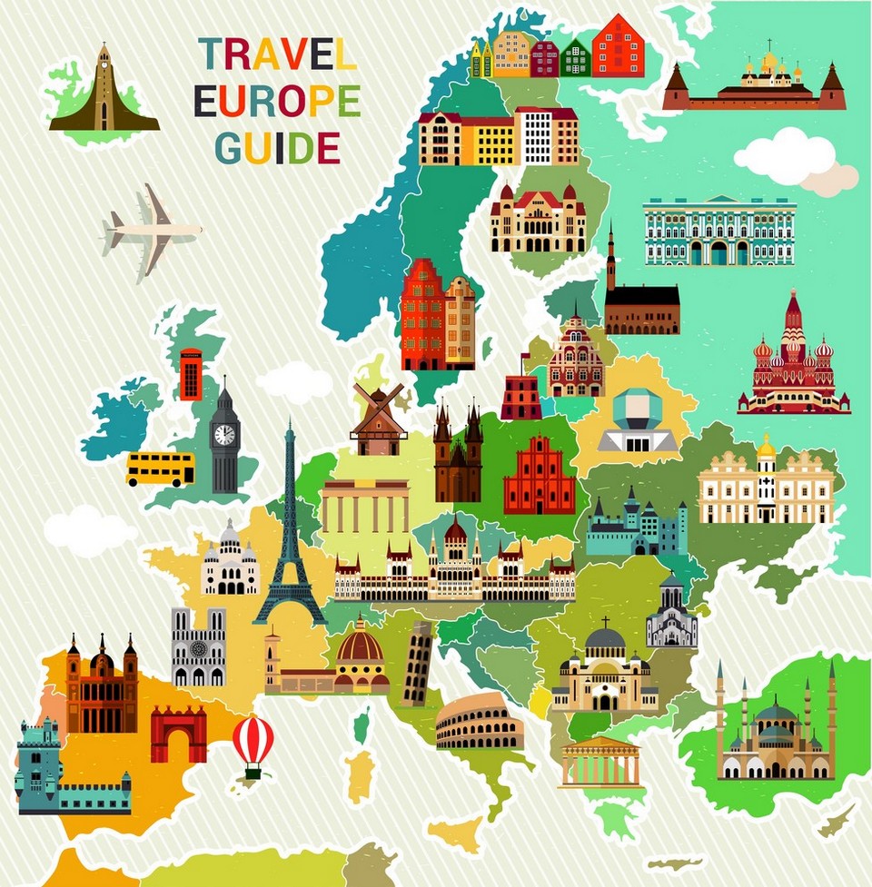 Europe Travel Map 